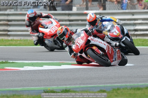 2009-05-10 Monza 2489 Superstock 1000 - Race - Xavier Simeon - Ducati 1098R